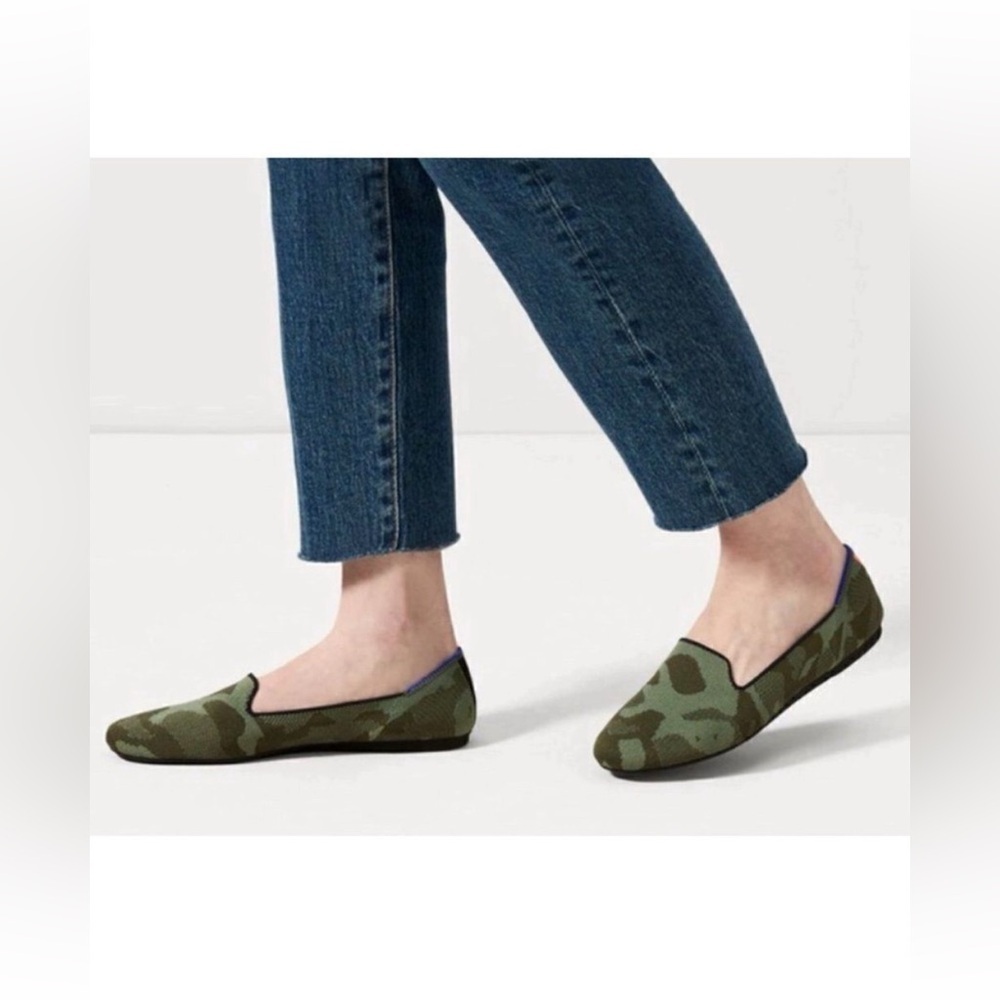 Rothy’s Olive Camo loafer Size 9